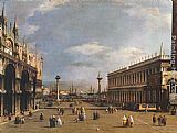 Canaletto The Piazzetta painting